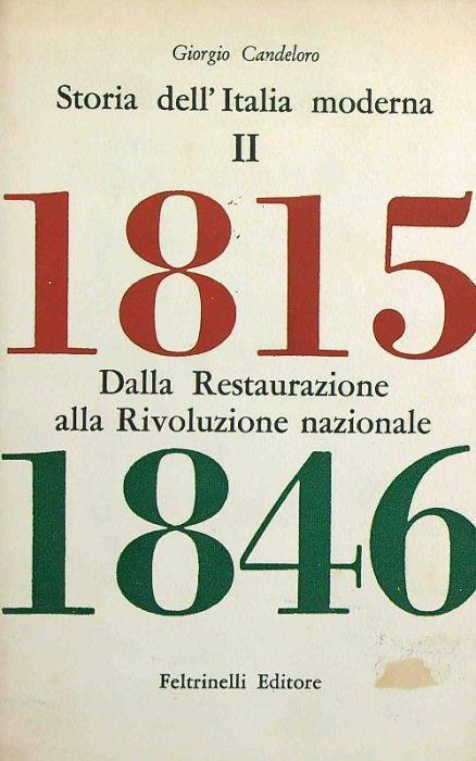 Copertina di Storia dell’Italia moderna – Vol. II
